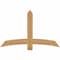 Ekena Millwork Bellingham Timber Gable Bracket, Western Red Cedar, 60"W x 38"H x 1 1/2"D x 5 1/2"F, 15/12 Pitch GBW060X38X0206BEL00SWR - alternate 1